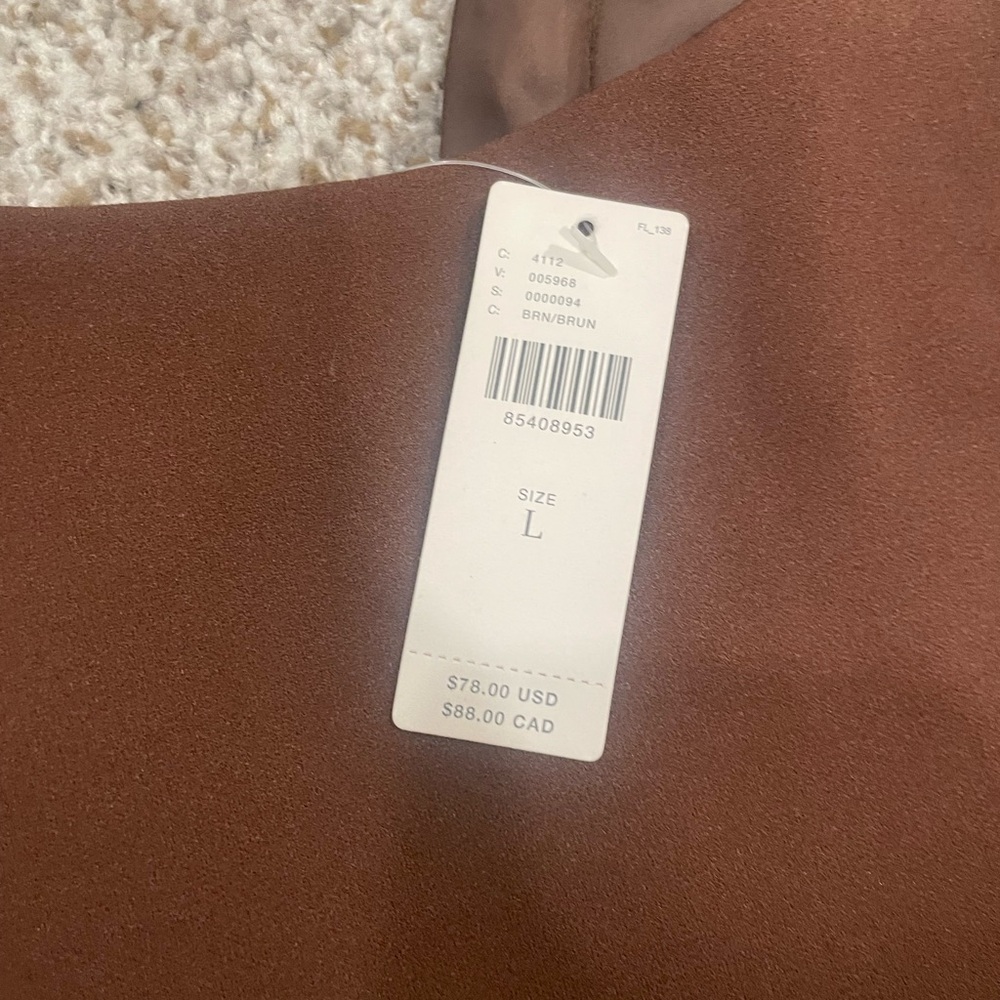 Anthropologie Porridge Satin Corset Top Brown Size Large - Picture 6 of 8